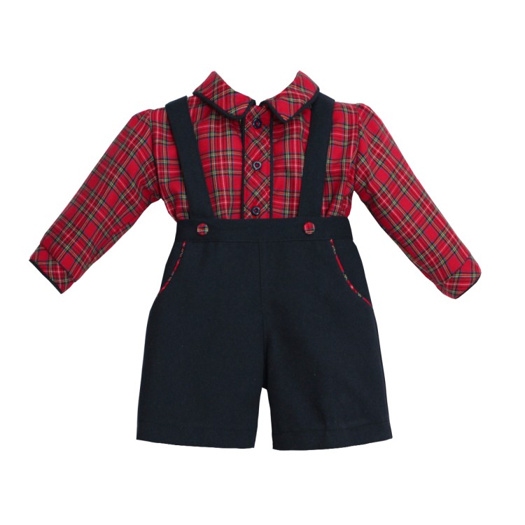 AW20 Pretty Originals Red/Check Navy Suit MT02048N