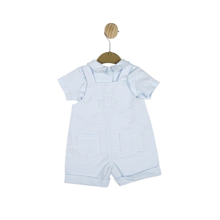 SS22 Mintini Blue Striped Dungaree suit. 4792