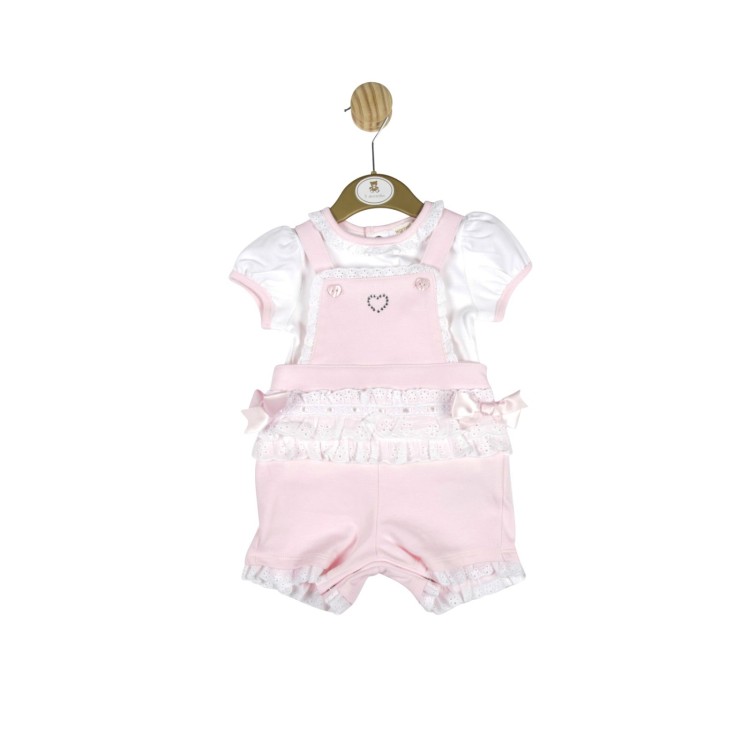 SS22 Mintini Pink Dungaree Suit 4893