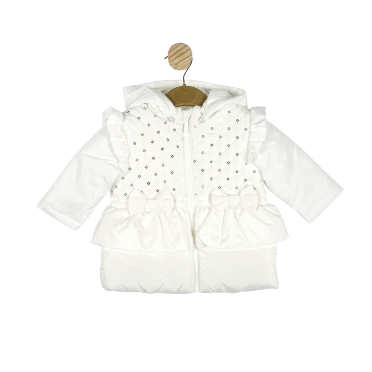 SS22 Mintini White Sunmer Jacket with Sequins MB4856