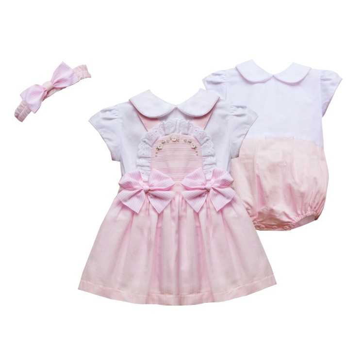 SS22 Pretty Originals Pink Pinafore Dress 02200